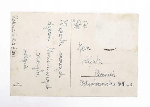 POCZTÓWKA IMIENINOWA - POZNAŃ 1948