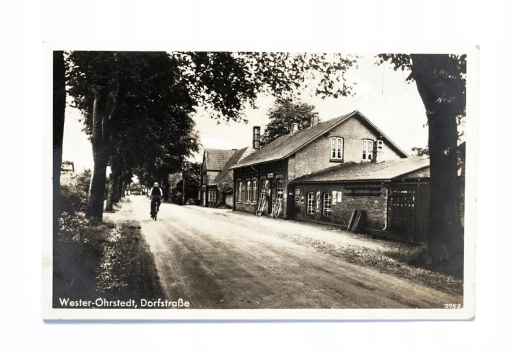 POCZTÓWKA NIEMCY, WESTER-OHRSTEDT, DORFSTRASSE 1941