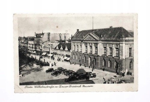 POZNAŃ - ALEJE MARCINKOWSKIEGO, KAISER FRIEDRICH MUSEUM 1944