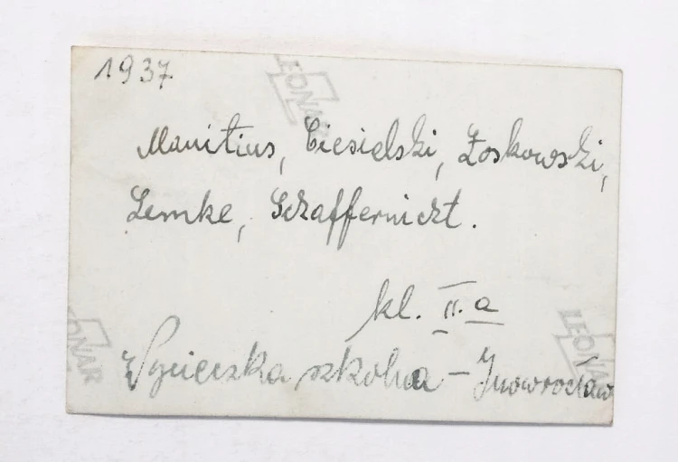 STARA FOTOGRAFIA - WYCIECZKA SZKOLNA, INOWROCŁAW 1937