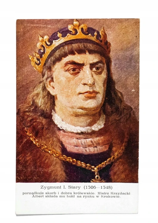 STARA POCZTÓWKA - ZYGMUNT I STARY II RP