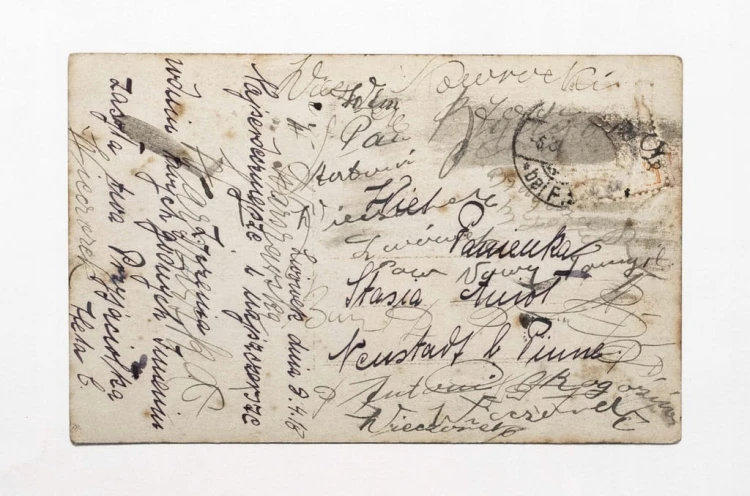 STARA POCZTÓWKA IMIENINOWA - LWÓWEK 1918