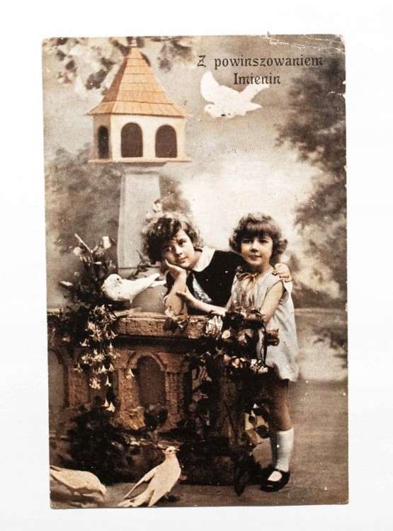 STARA POCZTÓWKA IMIENINOWA - POZNAŃ / ORŁOWO MORSKIE 1935