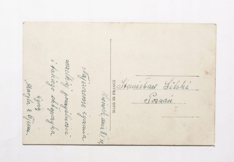 STARA POCZTÓWKA IMIENINOWA - POZNAŃ / LWÓWEK 1930