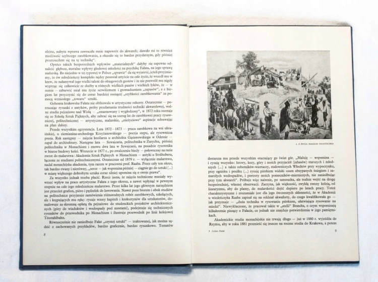 STARA KSIĄŻKA MALARZ JULIAN FAŁAT 1964
