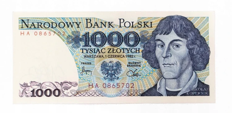 Polska, PRL (1944 - 1989), 1000 ZŁOTYCH 1.06.1982, seria HA