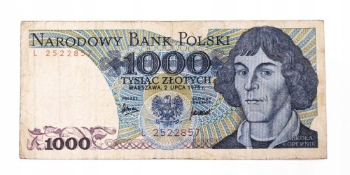 Polska, PRL (1944 - 1989), 1000 ZŁOTYCH 2.07.1975, seria L