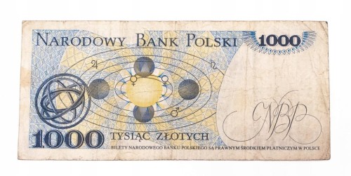 Polska, PRL (1944 - 1989), 1000 ZŁOTYCH 2.07.1975, seria L