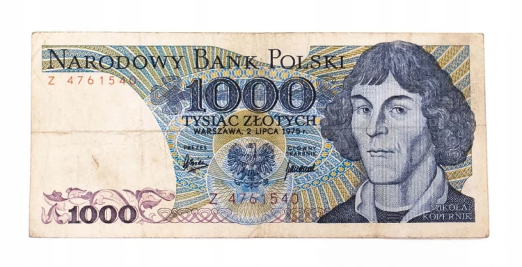 Polska, PRL (1944 - 1989), 1000 ZŁOTYCH 2.07.1975, seria Z