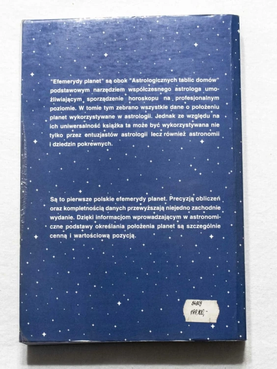 STARA KSIĄŻKA EFEMERYDY PLANET 1920 - 2020 (1994)