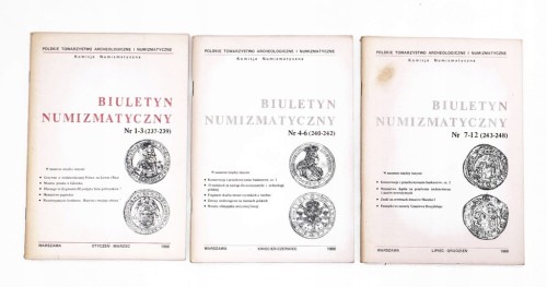 Biuletyn Numizmatyczny, cały rocznik 1988, PTN Warszawa