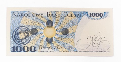 Polska, PRL (1944 - 1989), 1000 ZŁOTYCH 1.06.1982, seria GD