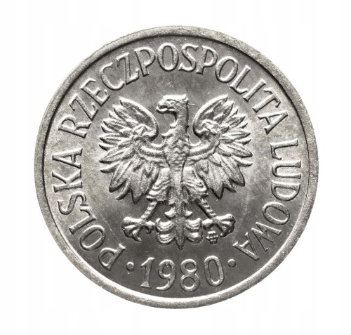 Polska, PRL (1944-1989), 20 groszy 1980, Warszawa