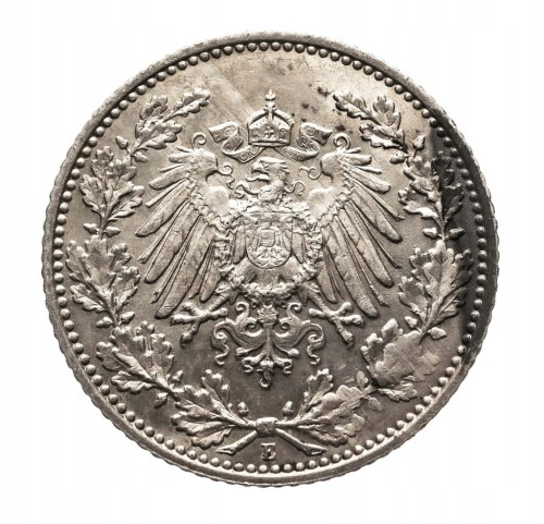 Niemcy, Cesarstwo Niemieckie (1871-1918), 1/2 marki 1916 E, Muldenhutten