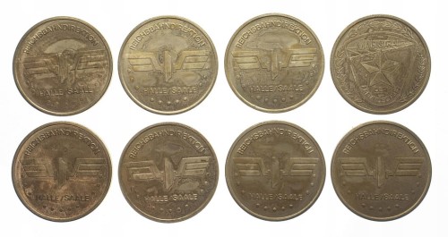 Niemcy, Zestaw Medali Kolej Reichsbahndirektion Halle / Saale (8 szt.)