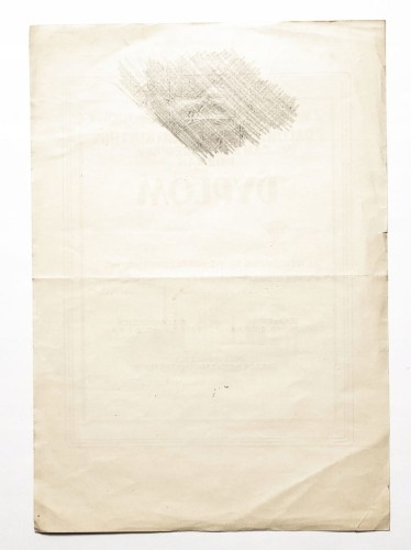 DYPLOM - WYRÓŻNIENIE NA POLU PRACY, ZZ SZTUKI I KULTURY, POZNAŃ 1952