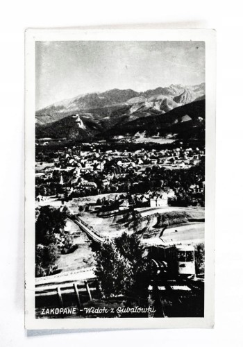 ZAKOPANE - PANORAMA, WIDOK Z GUBAŁÓWKI 1956