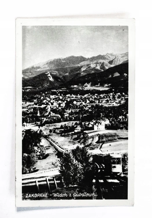 ZAKOPANE - PANORAMA, WIDOK Z GUBAŁÓWKI 1956