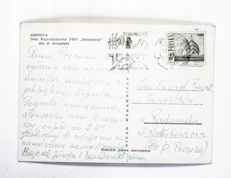 KRYNICA - DOM WYPOCZYNKOWY FWP ŚWIATOWID 1969