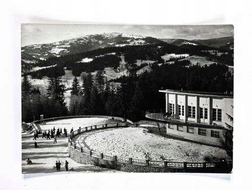 KRYNICA - STACJA KOLEJKI NA GÓRZE PARKOWEJ 1971