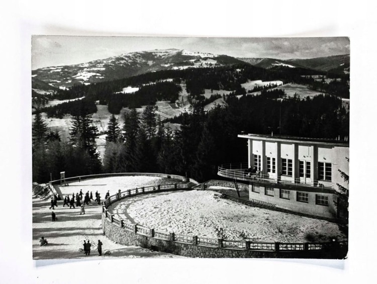 KRYNICA - STACJA KOLEJKI NA GÓRZE PARKOWEJ 1971