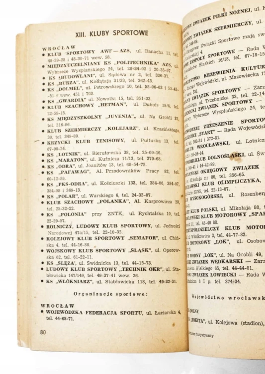 STARA KSIĄŻKA TURYSTYCZNA WROCŁAW I WOJEWÓDZTWO WROCŁAWSKIE 1983