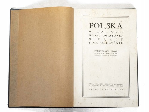 STARA KSIĄŻKA POLSKA W LATACH WOJNY ŚWIATOWEJ 1930