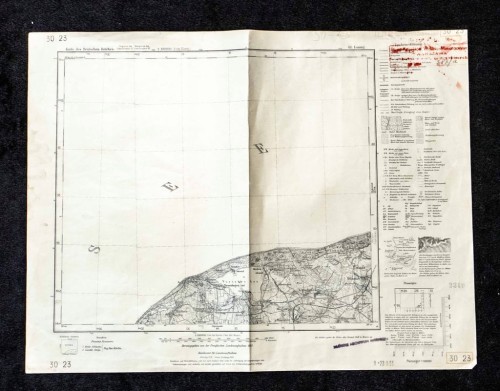 STARA MAPA NIEMIECKA - WYBRZEŻE POLSKI, JAROSŁAWIEC 1939