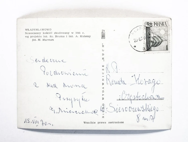 WŁADYSŁAWOWO - NOWOCZESNY KOŚCIÓŁ 1970