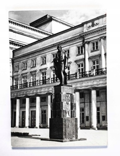 WARSZAWA - POMNIK WOJCIECHA BOGUSŁAWSKIEGO l. 60