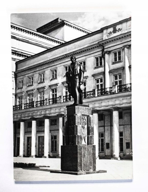 WARSZAWA - POMNIK WOJCIECHA BOGUSŁAWSKIEGO l. 60