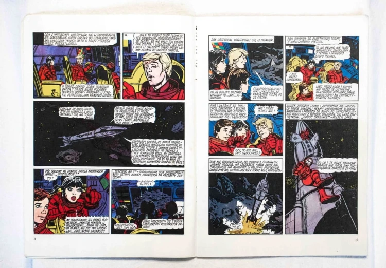 KOMIKS W NIEWOLI U PIRATÓW KOSMOSU 1990