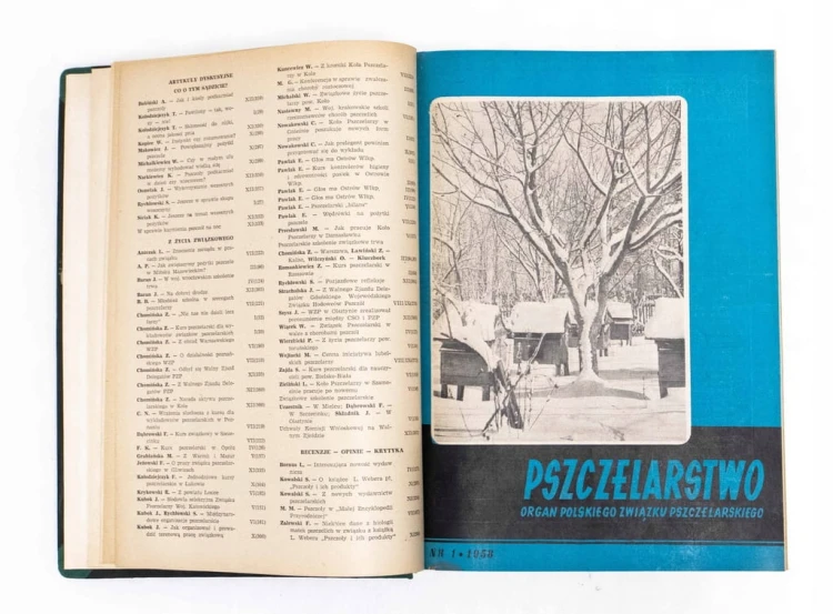 STARE CZASOPISMO - PSZCZELARSTWO, ROCZNIK 1958 / 1959