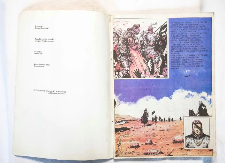 KOMIKS RYCERZE ZIEM JAŁOWYCH 1990
