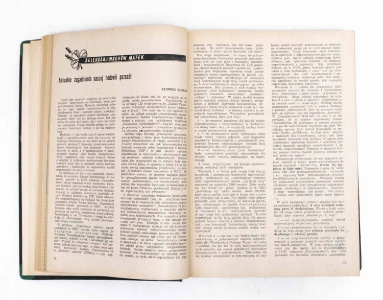 STARE CZASOPISMO - PSZCZELARSTWO, ROCZNIK 1958 / 1959