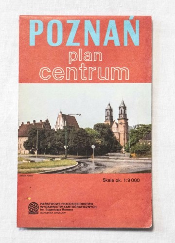 STARA MAPA POZNAŃ 1988