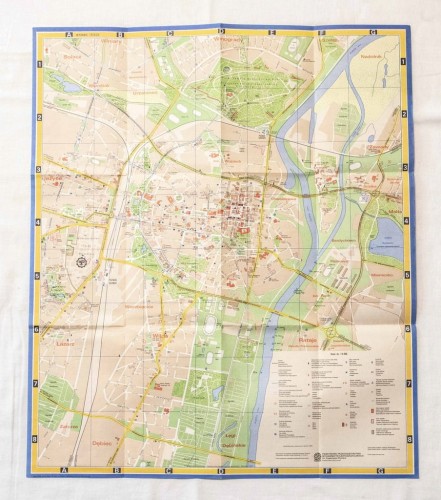 STARA MAPA POZNAŃ 1989