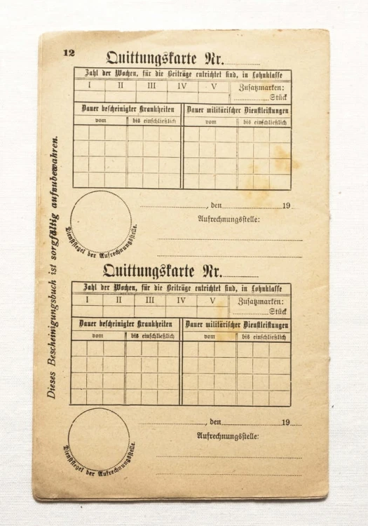 STARY DOKUMENT - CERTYFIKAT UBEZPIECZENIA, JAROCIN / POZNAŃ 1920
