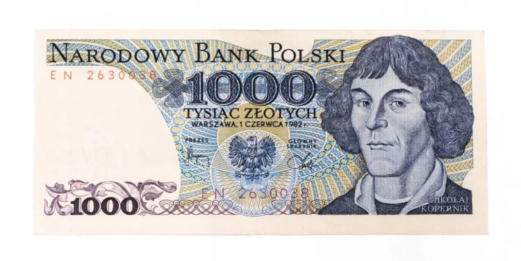 Polska, PRL (1944 - 1989), 1000 ZŁOTYCH 1.06.1982, seria EN