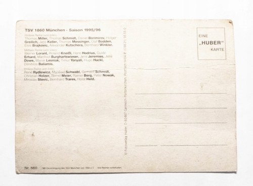 STARA POCZTÓWKA TSV 1860 MUNCHEN 1995