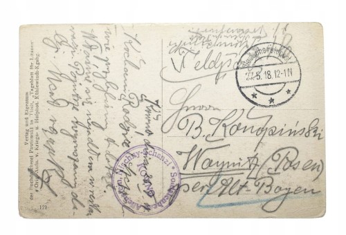 KOWNO - PRZEJŚCIE WOJSK NIEMIECKICH PRZEZ RZEKĘ NIEMEN 1918