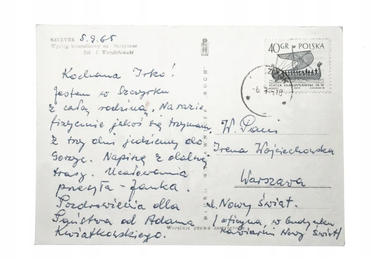 SZCZYRK - WYCIĄG KRZESEŁKOWY NA SKRZYCZNE 1965