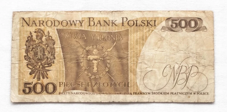 500 ZŁOTYCH 15.06.1974, seria F. st.4/5