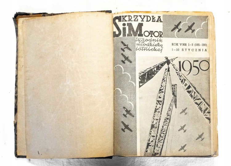 STARA GAZETA SKRZYDŁA SIMOTOR - CZŁY ROCZNIK 1950
