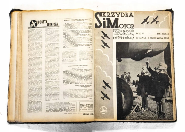 STARA GAZETA SKRZYDŁA SIMOTOR - CZŁY ROCZNIK 1950