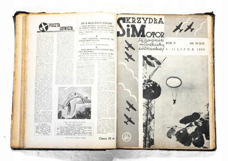 STARA GAZETA SKRZYDŁA SIMOTOR - CZŁY ROCZNIK 1950