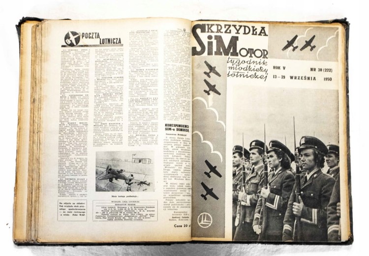 STARA GAZETA SKRZYDŁA SIMOTOR - CZŁY ROCZNIK 1950