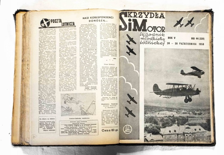 STARA GAZETA SKRZYDŁA SIMOTOR - CZŁY ROCZNIK 1950