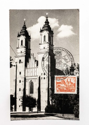 POZNAŃ - ODBUDOWANA KATEDRA, WYSTAWA FILATELISTYCZNA l. 60
