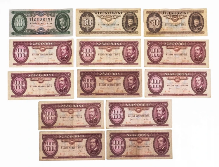 Węgry, zestaw 13 banknotów